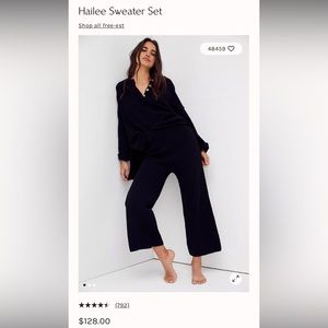 Free People Hailee Sweater Set- only worn once!